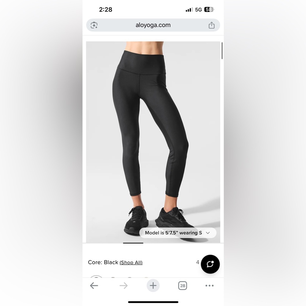 Alo 7/8 HIGH-WAIST AIRLIFT LEGGING
black / S